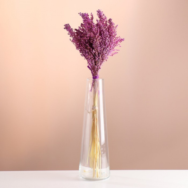 Набор сухоцветов "Просо", банч длина 45 (+/- 6 см), сиреневый /10392114