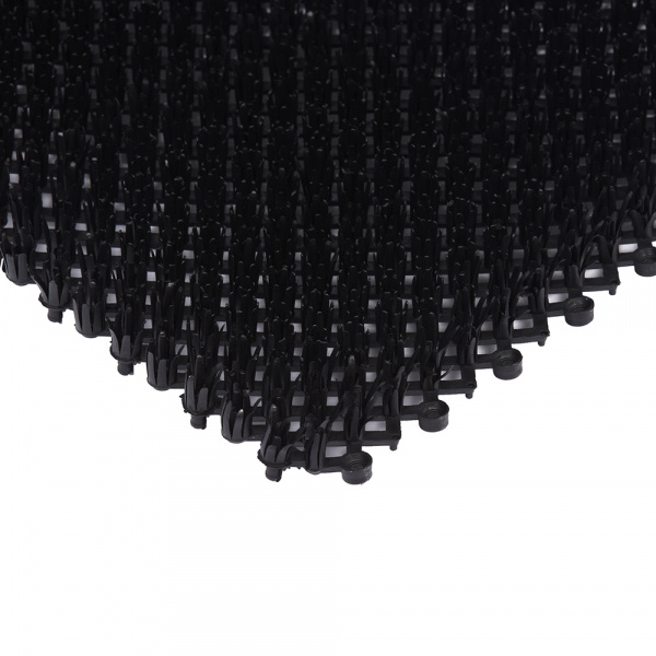 Коврик-дорожка 0,98*11,8м ТРАВКА пластмасса, черная/05299