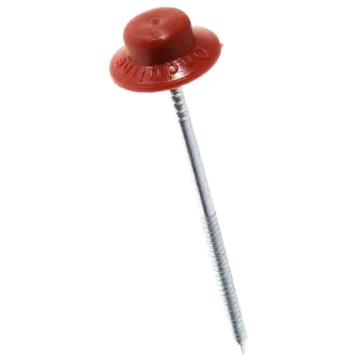 Гвоздь для ондулина 2.5х70 красный (100 шт в упак)