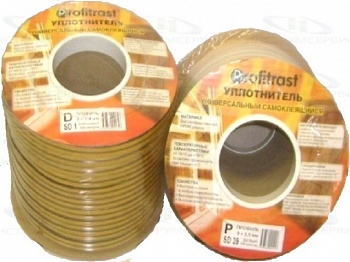 Уплотнитель SD-01 D коричневый 1м 9*8 мм/99132