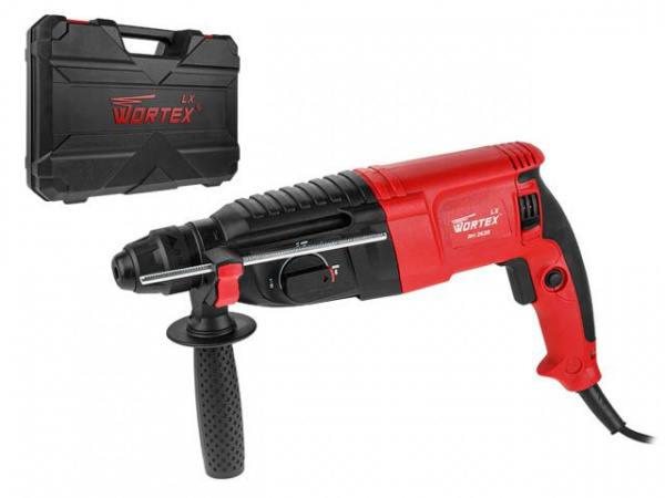 Перфоратор WORTEX LX RH 2628 в чем. (800 Вт, 2.8 Дж, 3 реж., патрон SDS-plus)