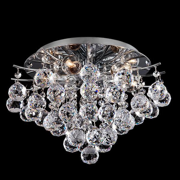 Светильник Хрусталь 10020/6 хром/прозрачный хрусталь Strotskis