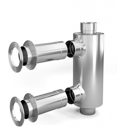 Дым-конвектор 1 ТЕРМОФОР d115, 1/0,5мм, 0,65м, нерж\нерж 57201