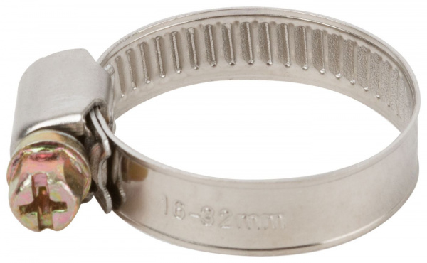 Хомут обжимной 16-32 мм (нержавеющая сталь со сваркой)/64277/64317