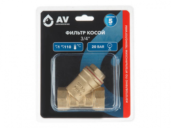 Фильтр косой 3/4", AV Engineering (AVE3680134)