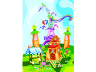 Фотообои DECOCODE Пряничный домик 2х2,8