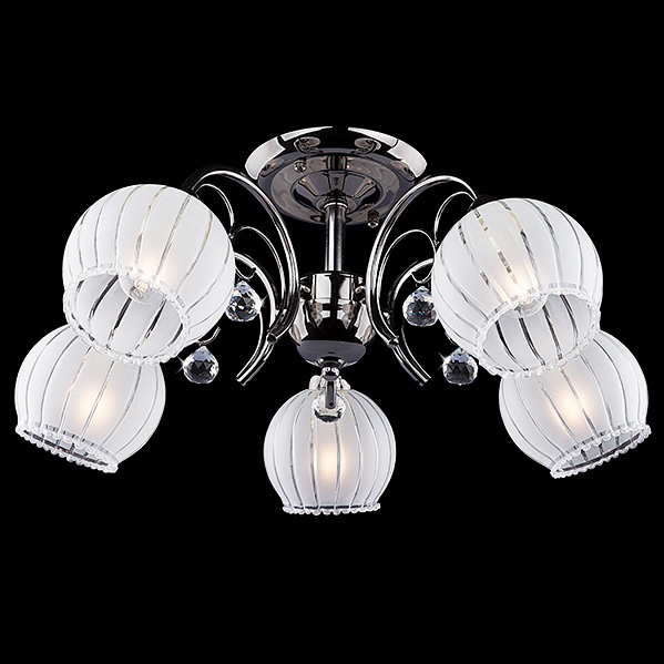 Светильник Элегант 7725/5 черный жемчуг 