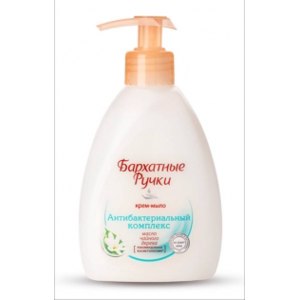 Жидкое мыло БАРХАТНЫЕ РУЧКИ 240мл Антибактериальное