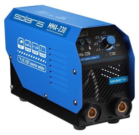 Инвертор сварочный SOLARIS MMA-250D (230В; 20-200 А; 70В; электроды диам. 1.6-5.0 мм)