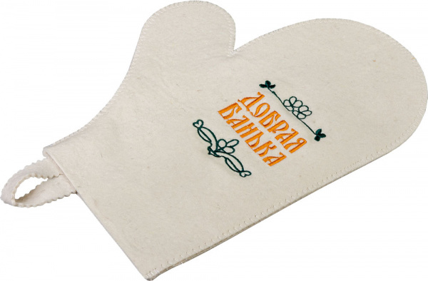 Рукавица для сауны Добрая банька "Банные штучки", войлок /41045