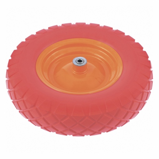 Колесо полиуретановое 4.80/4-8, длина оси 90мм, подшипник 20мм  /68977/689775