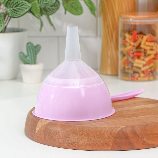 Воронка-сито пластиковая «Комбо», 28×15×15,3 см, цвет сиреневый/4637207