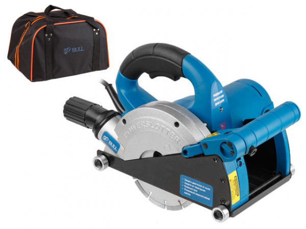 Штроборез BULL MJ 1501 в сумке (1600 Вт, 150 мм, глубина до 40 мм, вес 6,8 кг) (12043525)
