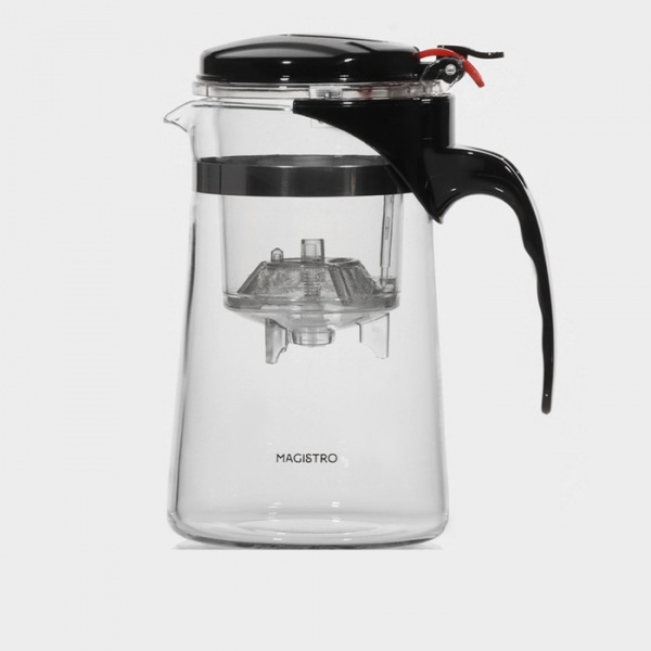 Заварочный чайник Magistro «Мантана», 750 мл, пластиковое сито, стекло /1267984