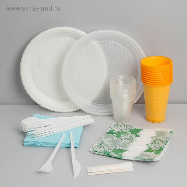 Посуда одноразовая "На природу" на 10 персон 1496907