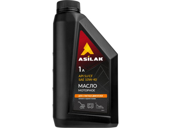 Масло моторное полусинтетическое для 4-тактных двигателей силовой и садовой техники ASILAK SAE 10W-4