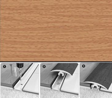 Порог гибкий 40мм (3м) 231 бук /1247111