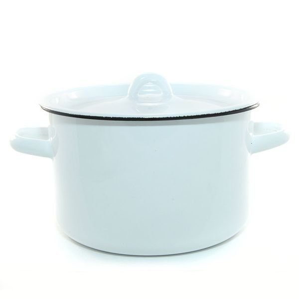 Кастрюля 2,9л эмаль серо-голубая 64907