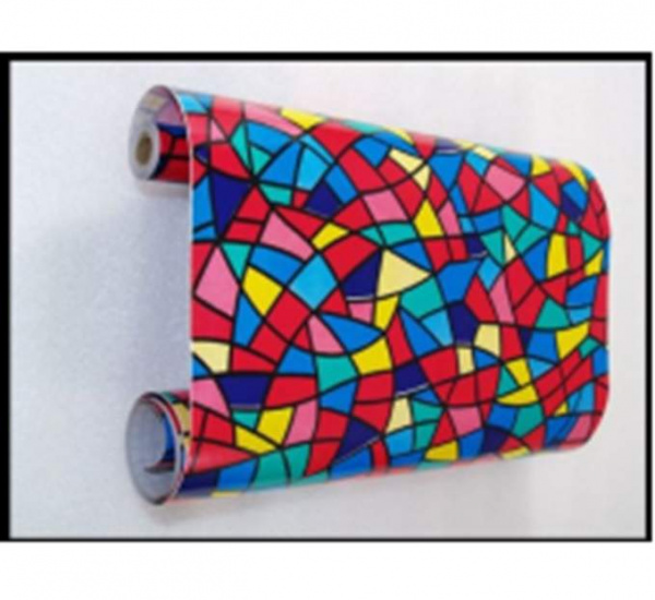 Пленка самоклеющаяся 45см 8м рс002 витраж цветной