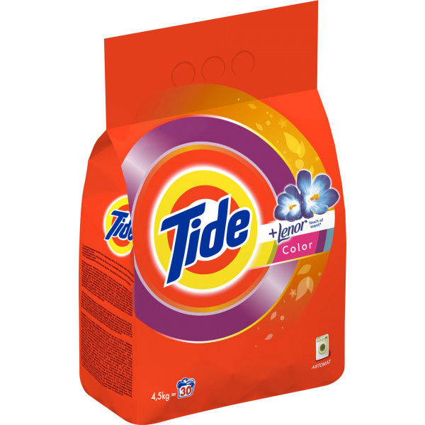 Стиральный порошек ТАЙД автомат 4,5кг Color Lenor Touch of Scent 