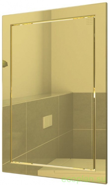 Люк-дверца ревизионная Л1520 Gold с фланцем 146х196 ABS