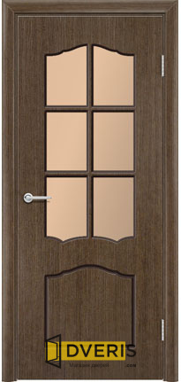 Дверь Верона шпон орех ПО (бронза) 700х2000