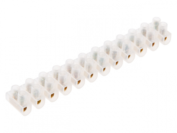 Зажим винтовой ЗВИ-30А 12 пар ПЭ  Юпитер (клеммная колодка, 16 мм2)