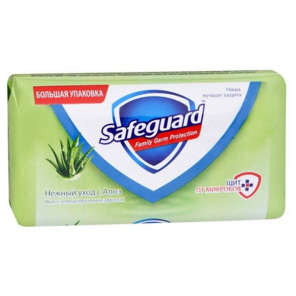 МЫЛО SAFEGUARD НЕЖНЫЙ УХОД С АЛОЭ 125 Г