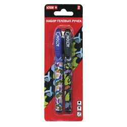 Набор гелевых ручек ACTION!, 2 штук, пакет с европодвесом, (ACTION!) AGP203/2