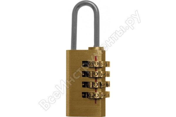 Замок висячий кодовый 4 диска /67189