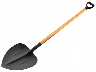 Лопата совковая щебеночная, 353х328 мм, легированная сталь с порошковым покрытием/77190