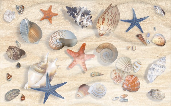 Декор Аликанте 500х250 беж 07005111011120