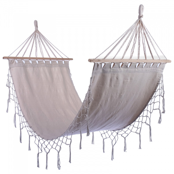 Гамак 200 х 80см, хлопок, цвет бежевый 3941086