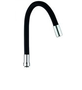 Излив гибкий силикон G3/4. Черный, Accoona A470F-7