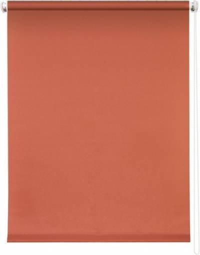 Рулонная штора Плайн терракот 040х175 Белые ночи