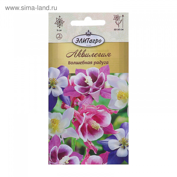 Семена цветов Аквилегия "Волшебная радуга", Мн, 0,1 г   3048387