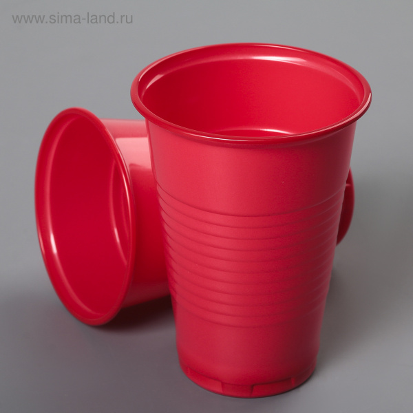 Стакан 200мл. красный