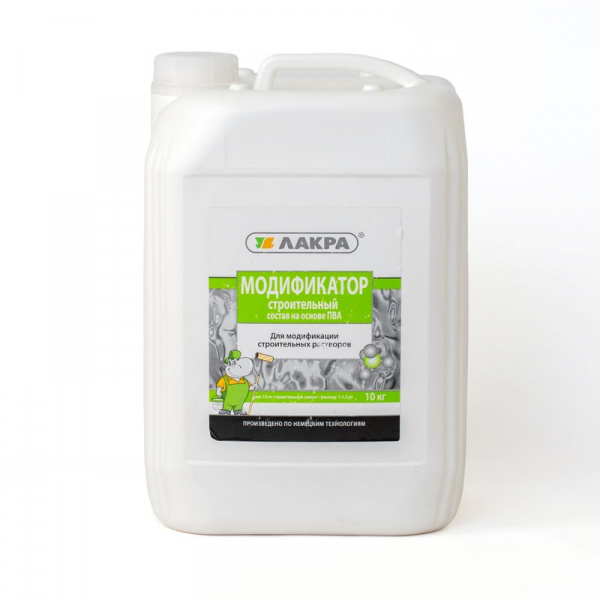 Модификатор строительный на осн. ПВА 10кг. лакра