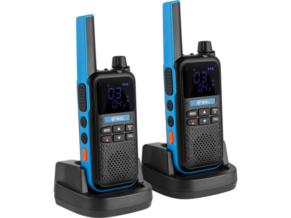 Портативная радиостанция BULL WT 1605 в кор. (PMR (446 МГц), 0,5 Вт, 12,5 кГц, до 27 часов, 120 г)