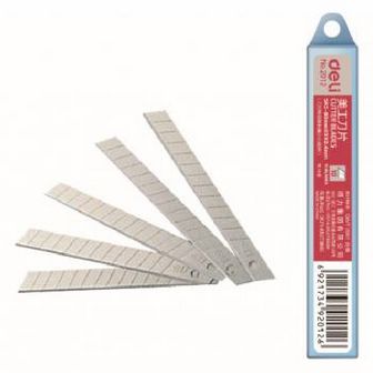 Лезвия для канцелярского ножа Deli шир.лез.9мм сталь /E2012
