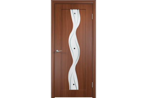 Дверь Вираж со стеклом итальянский орех 600х2000