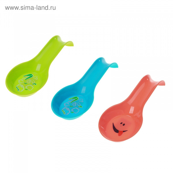 Подставка для ложки "Смайл", цвета МИКС/825310