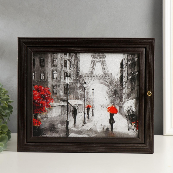 Ключница "Париж" венге 26х31х6см/4346826