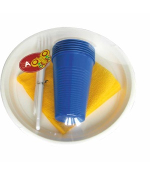 Набор Пикник ДК синий стаканы