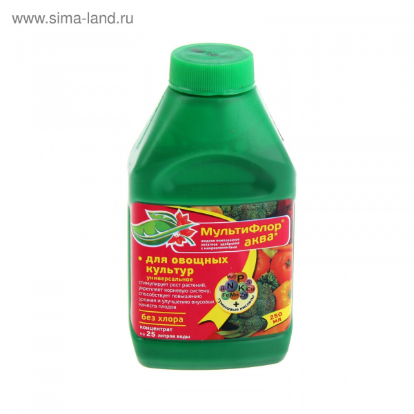 Удобрение Мультифлор Аква универсальное для овощей 250мл	1323993
