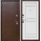 Дверь металлическая ТРОЯ 10см медный антик белый ясень (860х2050L)/Ferroni/051