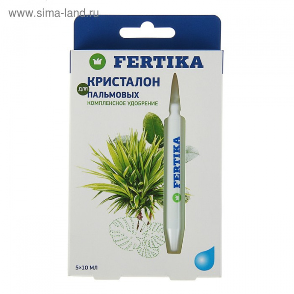 Удобрение минеральное Фертика Кристалон для Пальм, Фикусов, Драцен, 5 шт по 10 мл/3167524