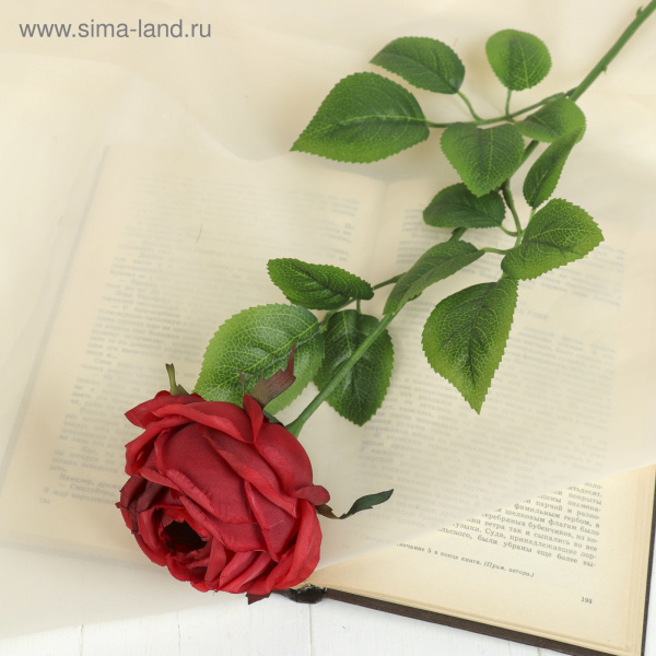 Цветок искусственный "Роза Heritage" 9*67см красный /2248789