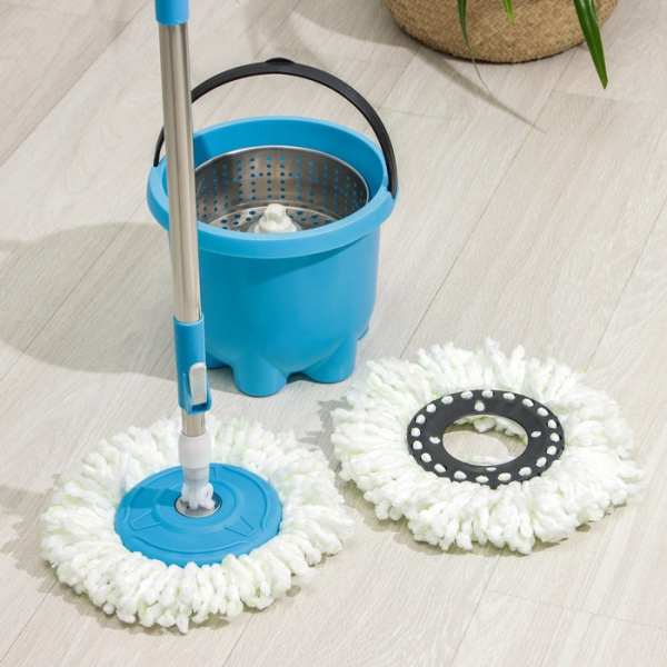 Набор для уборки мини: швабра,ведро с мет. центрифугой, доп. насадка, цвет МИКС /7343260