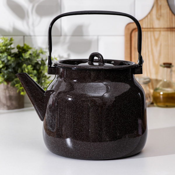 Чайник, 3,5 л, без деколи, цвет коричневый /4583523